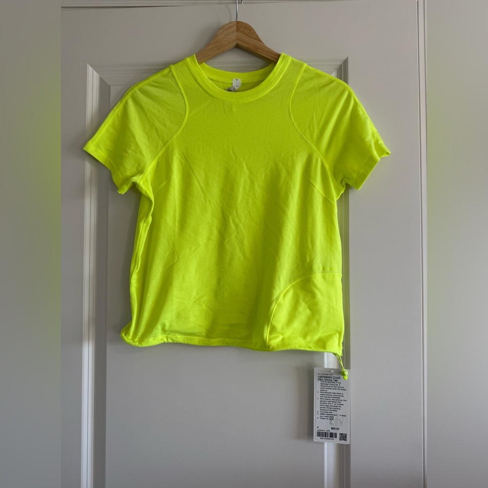 Lululemon Lightweight Cinch Hem Hiking Tee t shirt Size 4 HIYE NWT